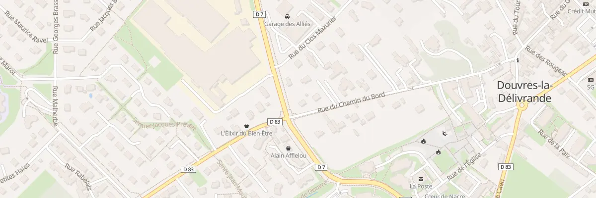 Plan du 36 Rue du Chemin du Bord à Douvres-la-Délivrande