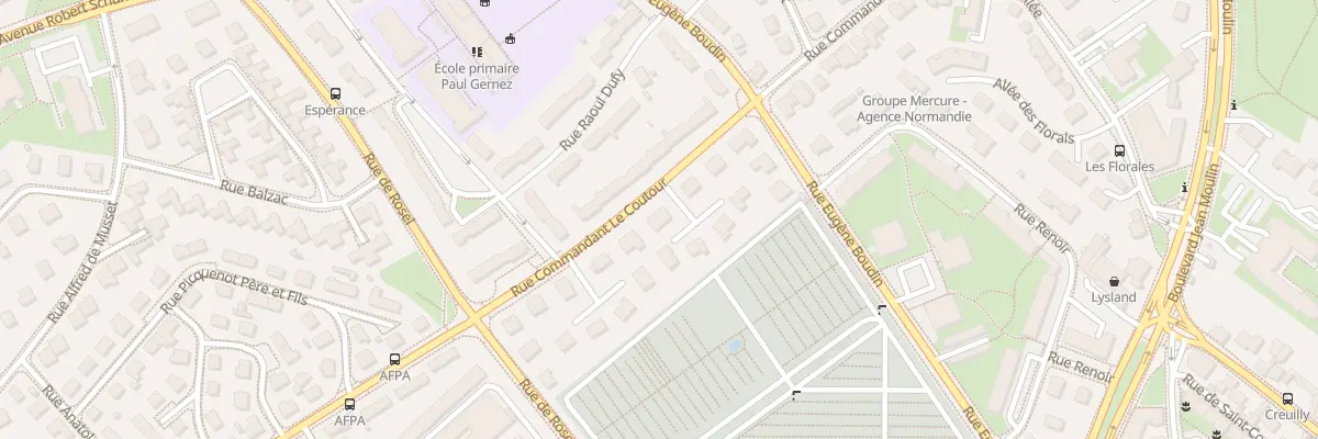 Plan du 33 Rue Commandant le Coutour à Caen