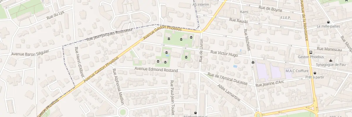 Plan du 17 Rue Victor Hugo à Pau