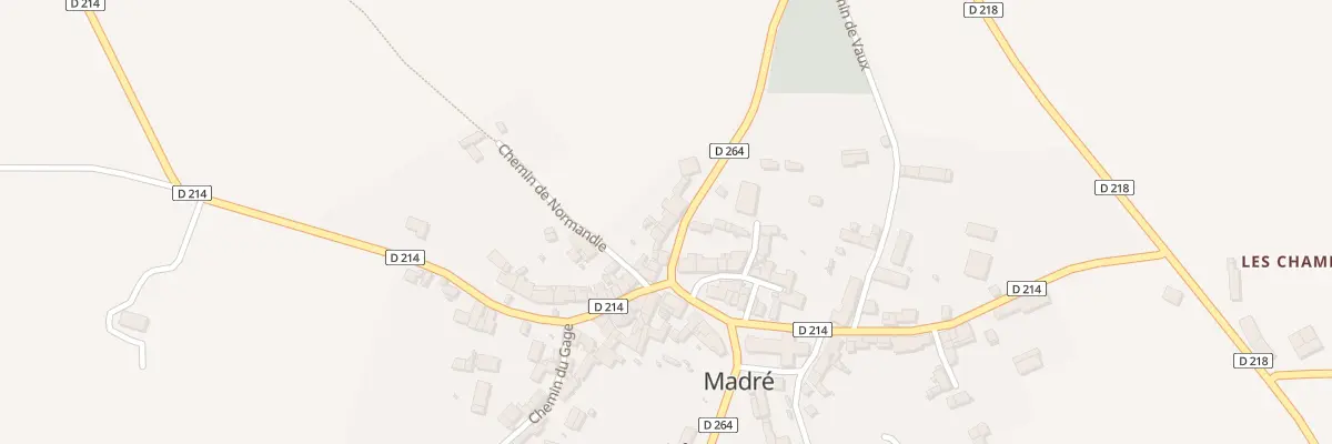 Plan du 3 Rue de la Gare à Madré