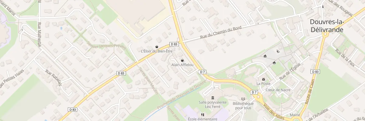 Plan du 5 Voie des Alliés à Douvres-la-Délivrande
