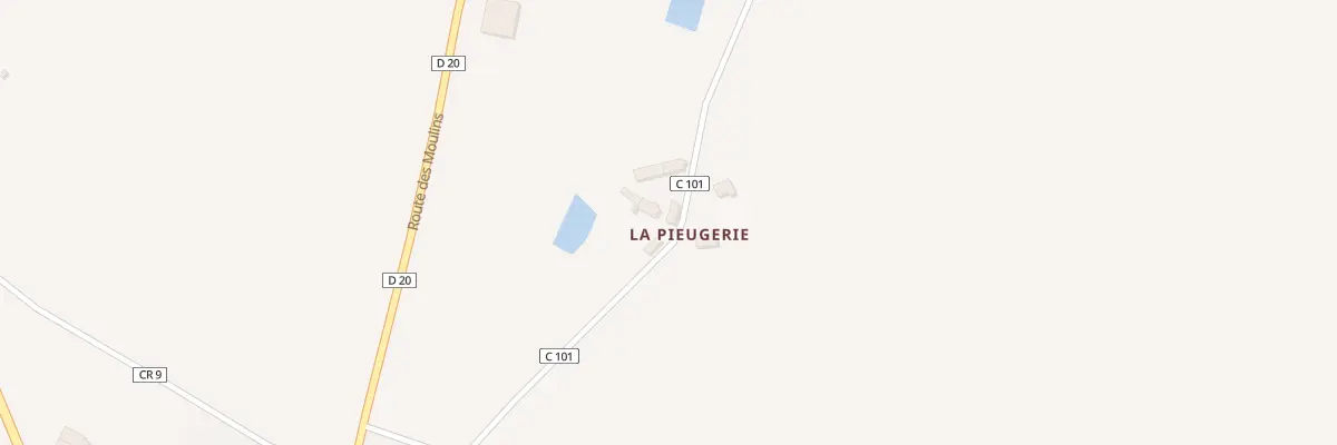 Plan du 305 Rte des Chasseurs à Méhoudin