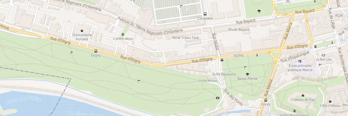 Plan du 46 Rue d’Étigny à Pau