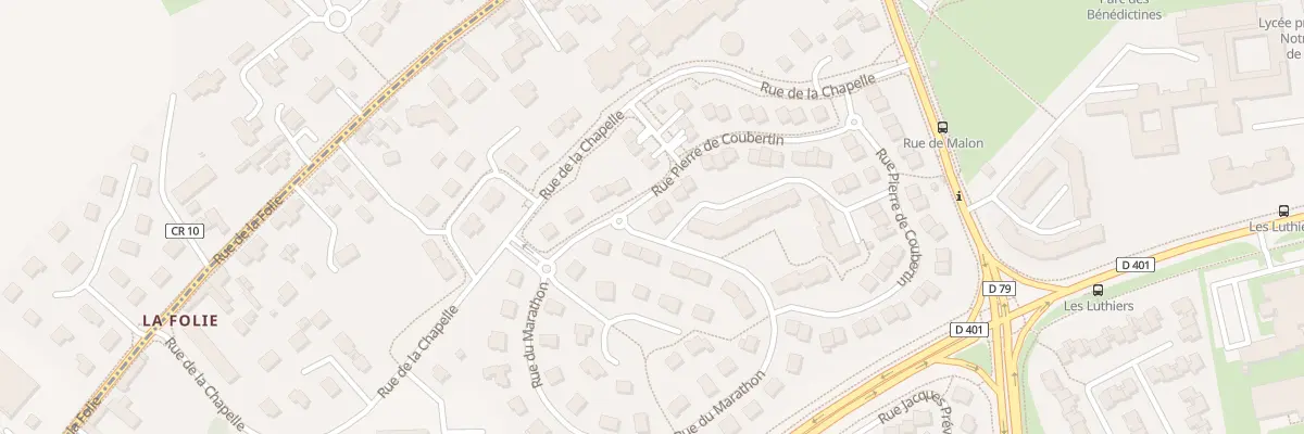 Plan du 59 Rue Pierre de Coubertin à Caen