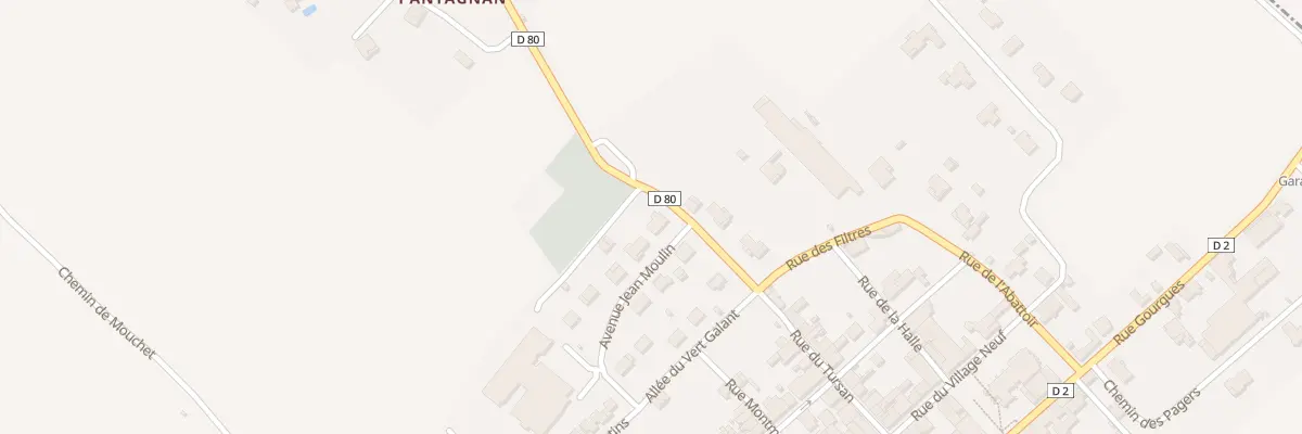 Plan du 2 Av Jean Moulin à Geaune