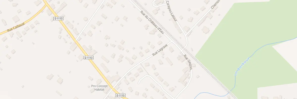 Plan du 13 Rue Lagrave à Virelade