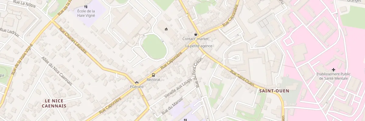 Plan du 123 Rue Caponière à Caen