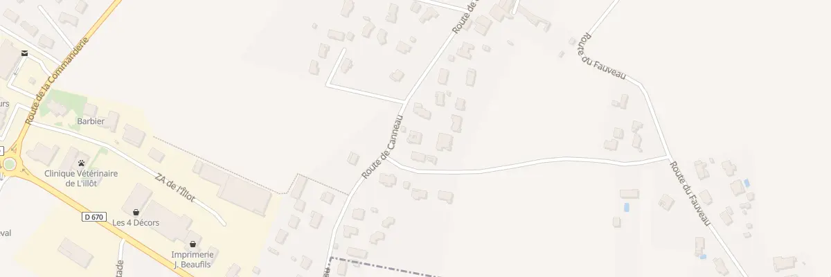 Plan du 675 Rte de Canneau à La Lande-de-Fronsac