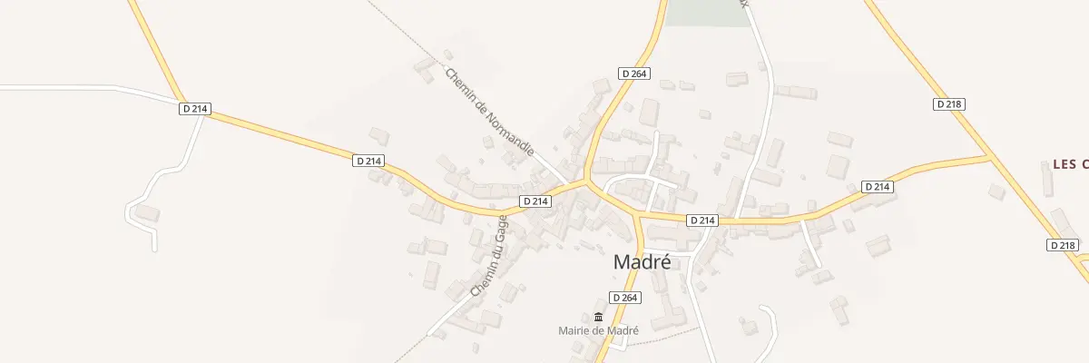 Plan du 1 Che de Normandie à Madré