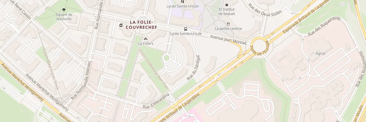 Plan du 15 Av Jean Monnet à Caen