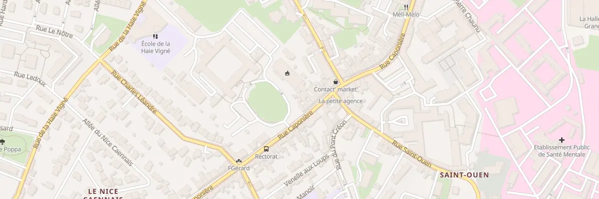 Plan du 166B Rue Caponière à Caen