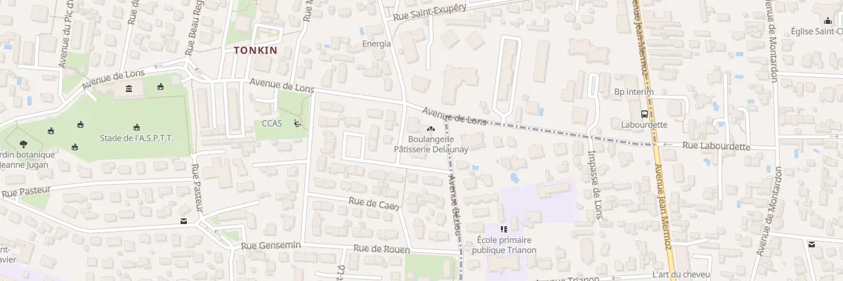 Plan du 18 Rue de Caen à Billère