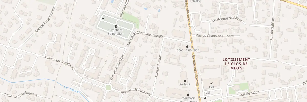 Plan du 9 Av d’Auteuil à Lons