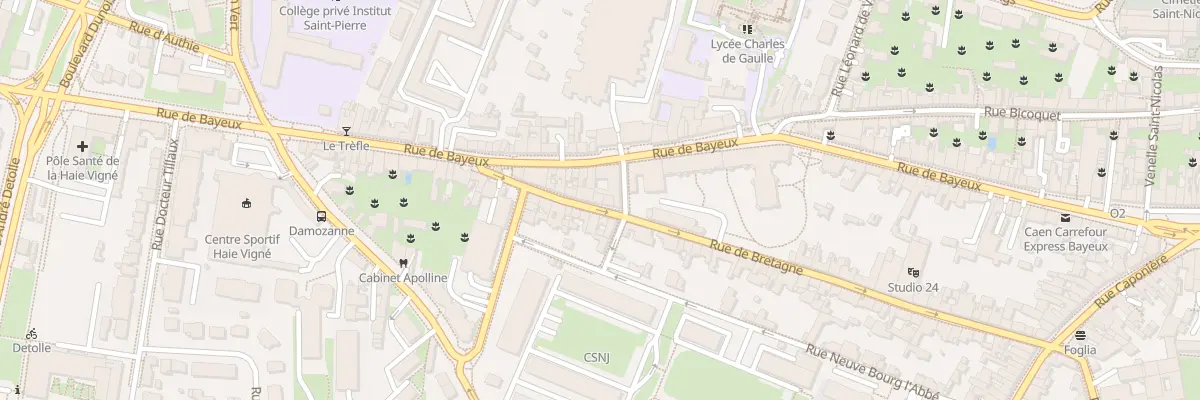 Plan du 50B Rue de Bretagne à Caen