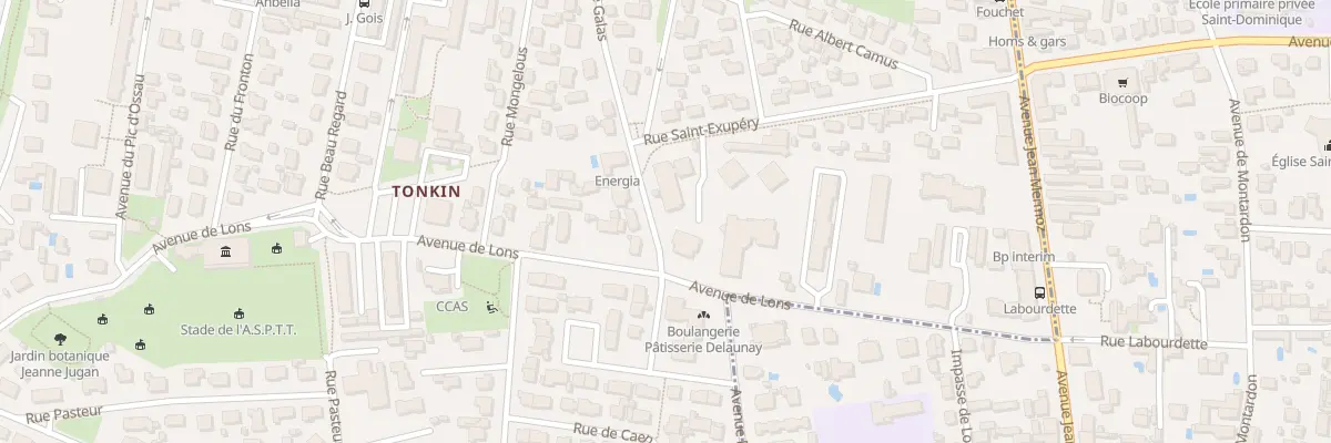 Plan du 2T Rue Saint-Exupéry à Billère