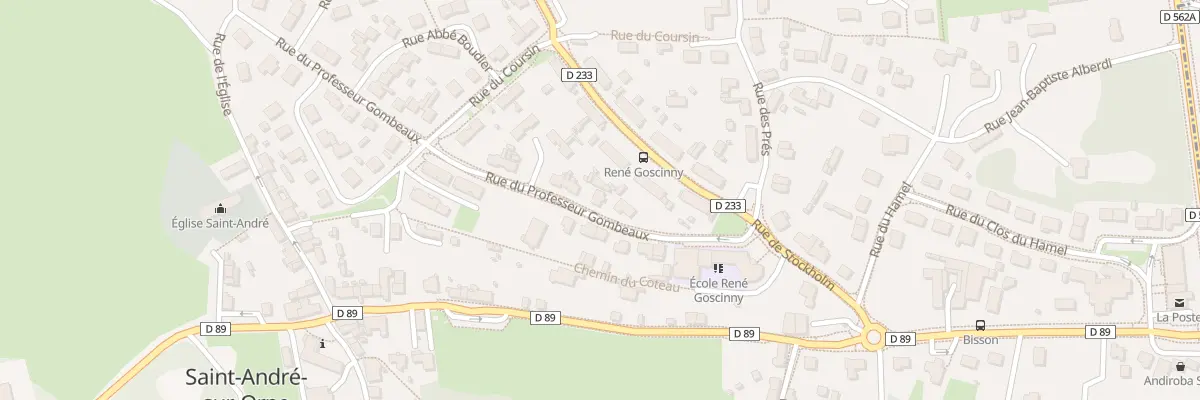 Plan du 2 Rue du Professeur Gombeaux à Saint-André-sur-Orne