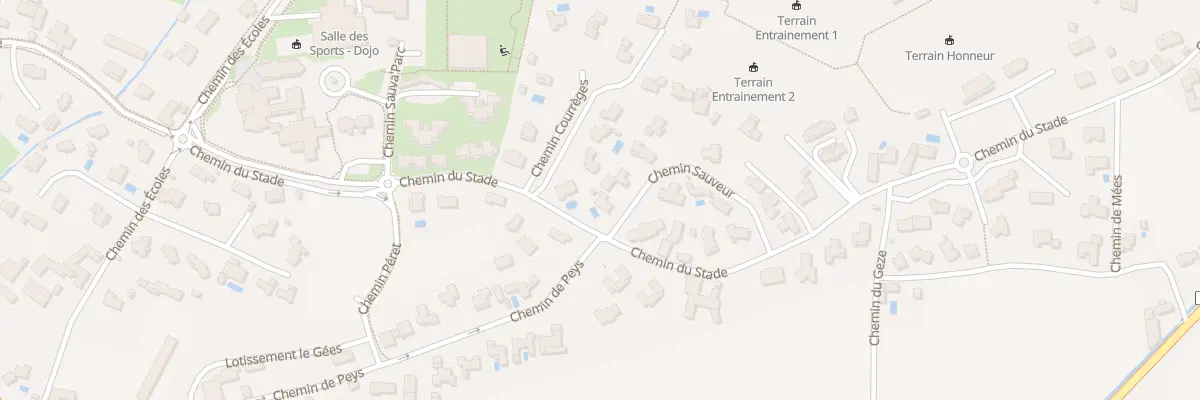 Plan du 1 Che Sauveur à Sauvagnon