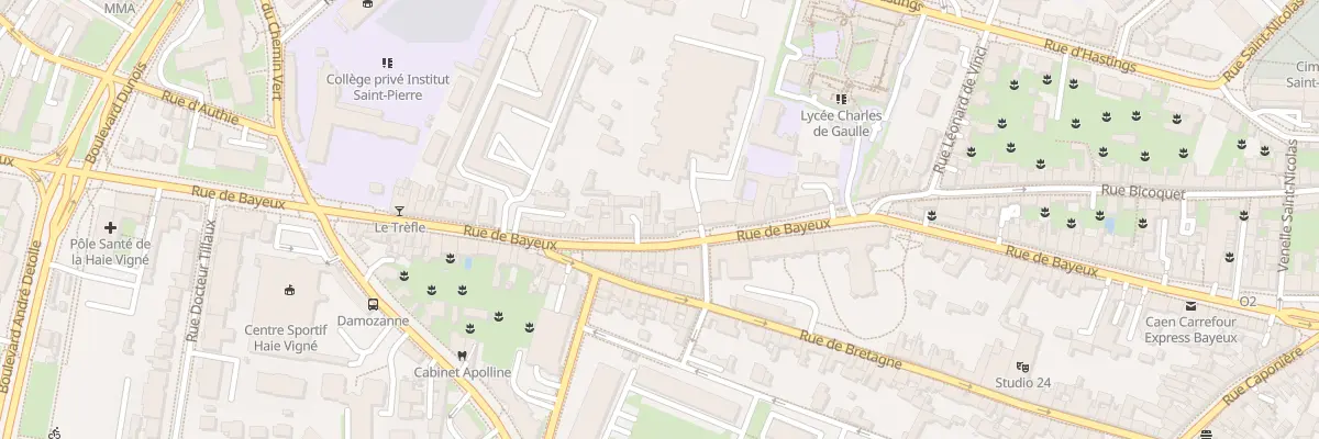 Plan du 102B Rue de Bayeux à Caen