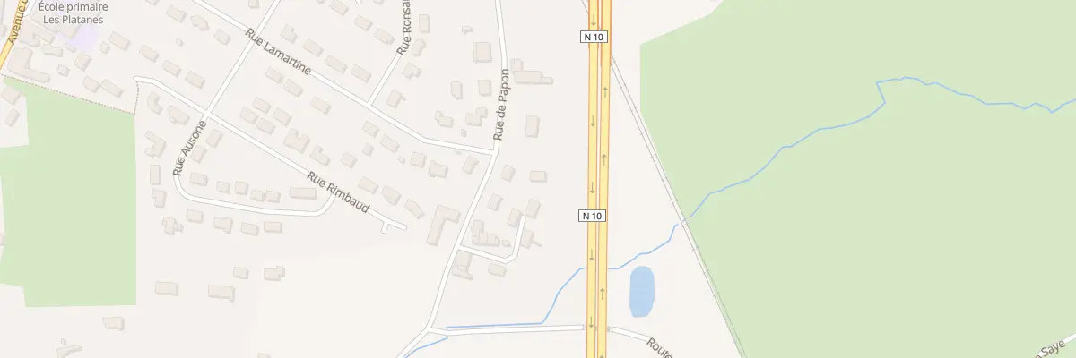 Plan du 830 Rue de Papon à Cavignac