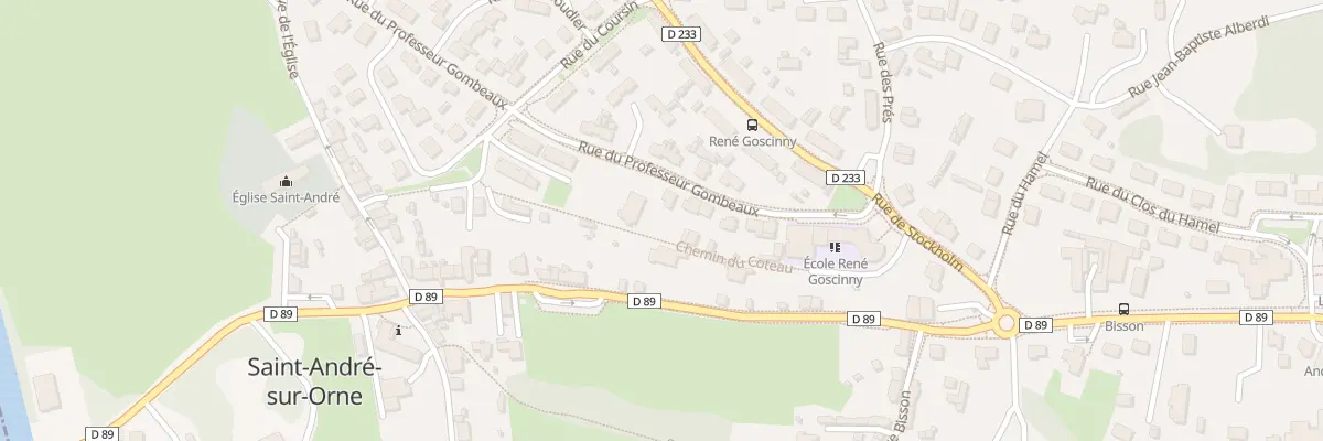 Plan du 13 Rue du Professeur Gombeaux à Saint-André-sur-Orne