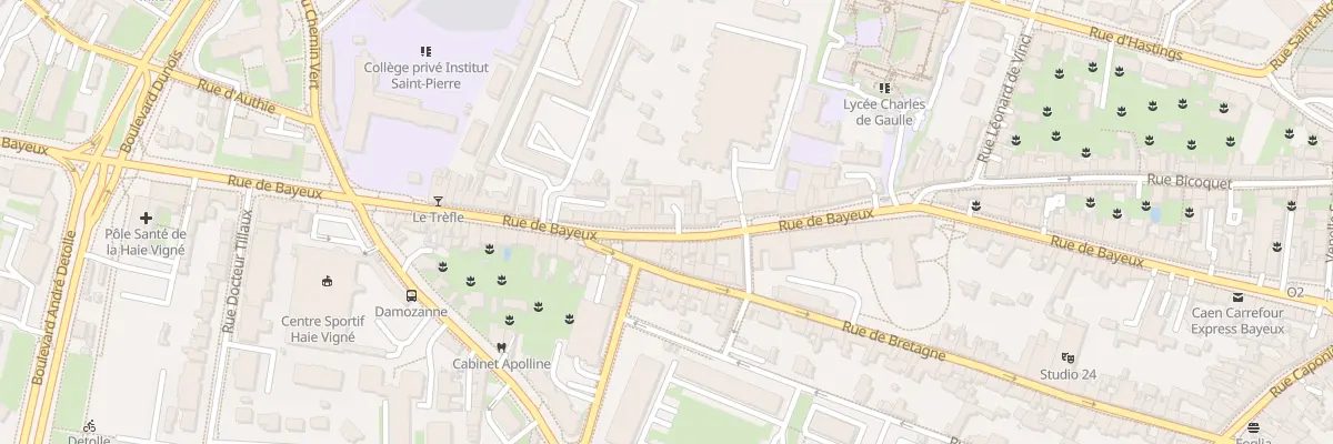 Plan du 106 Rue de Bayeux à Caen