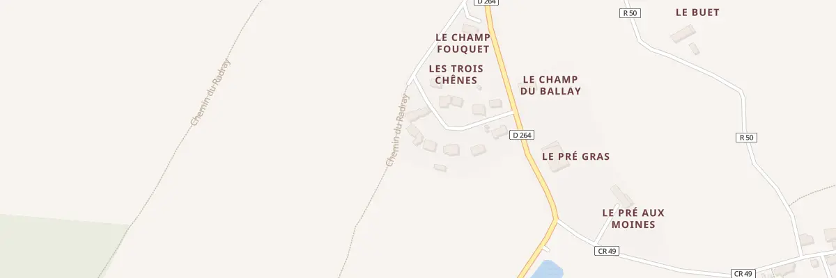 Plan du 9 Lot des 3 Chenes à Madré