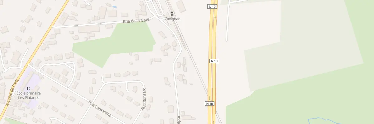 Plan du 1124 Rue de Papon à Cavignac