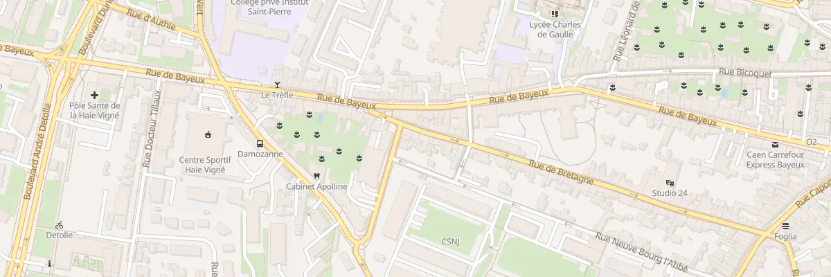Plan du 89 Rue de Bretagne à Caen