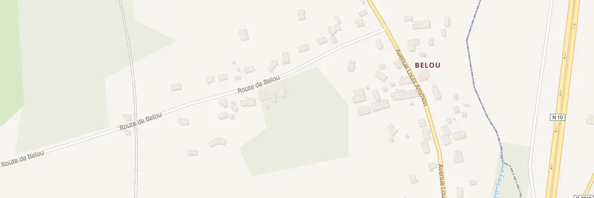 Plan du 34 Belou à Saint-Mariens
