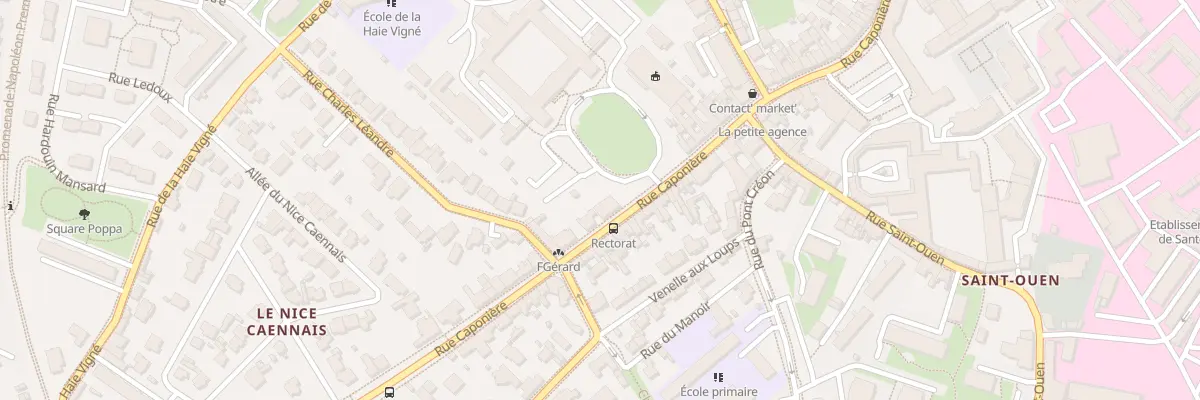 Plan du 172 Rue Caponière à Caen