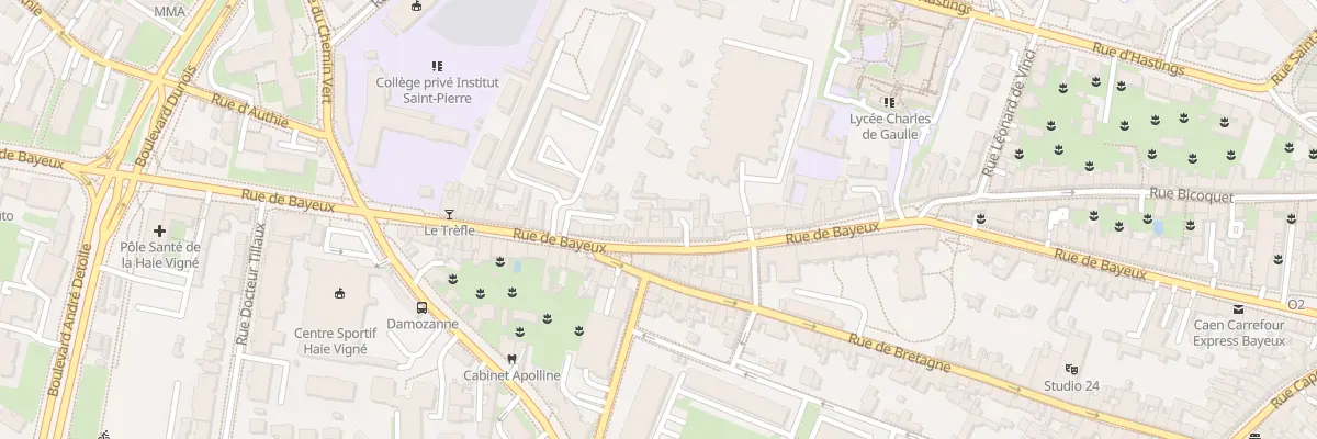 Plan du 108 Rue de Bayeux à Caen