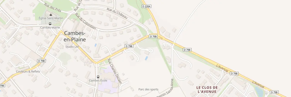 Plan du 8 Rue de la Haie d’Epine à Cambes-en-Plaine