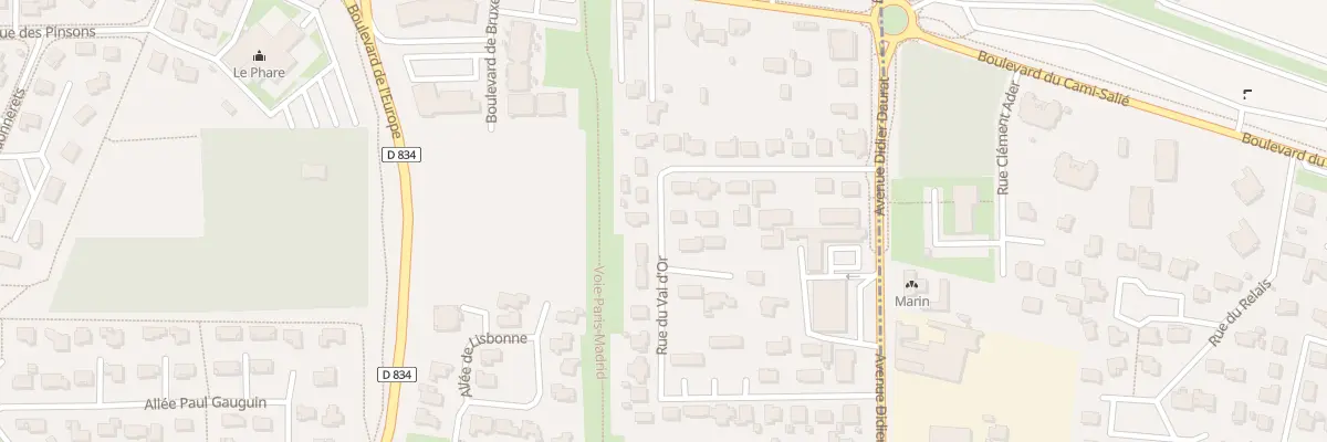 Plan du 20 Rue du Val d’Or à Lons