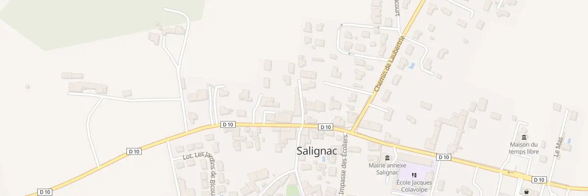 Plan du 63 Le Bourg Salignac à Saint-Pierre-de-Mons