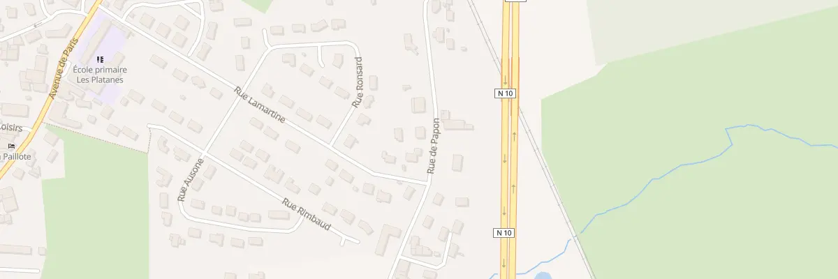 Plan du 917 Rue de Papon à Cavignac