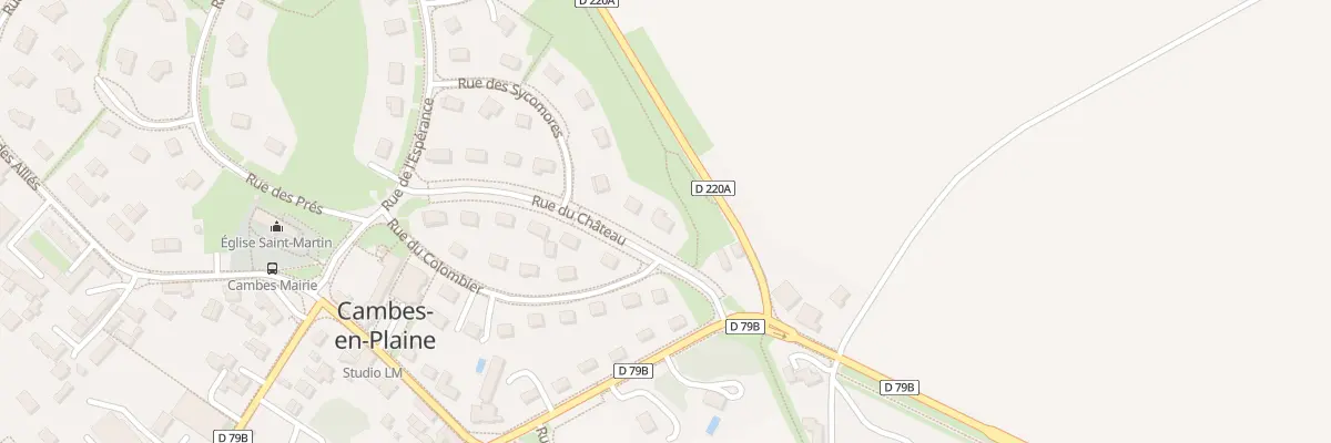 Plan du 13 Rue du Château à Cambes-en-Plaine