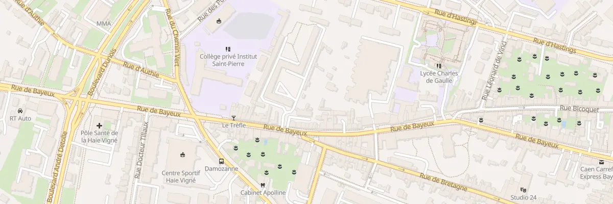 Plan du 126B Rue de Bayeux à Caen