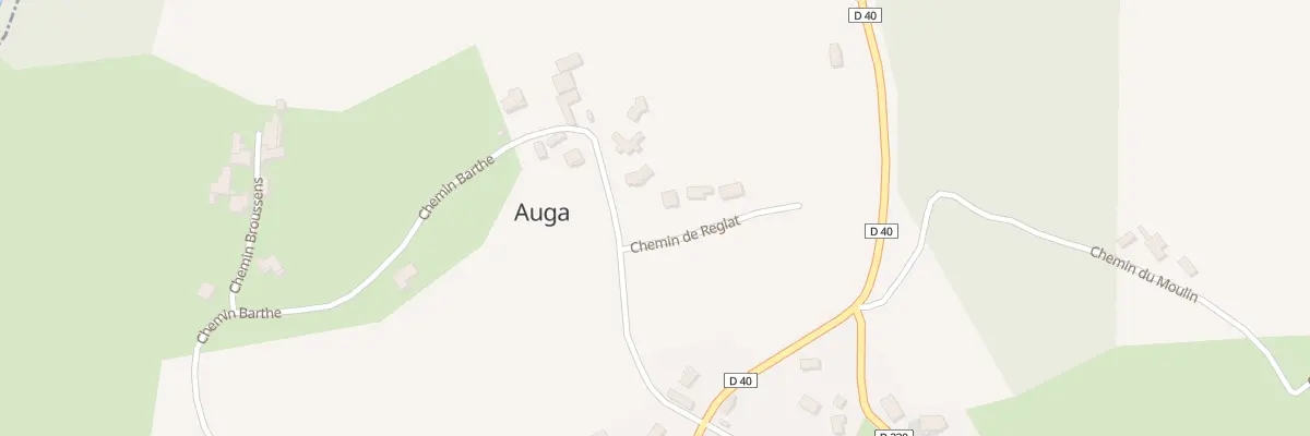 Plan du 1 Che de Réglat à Auga