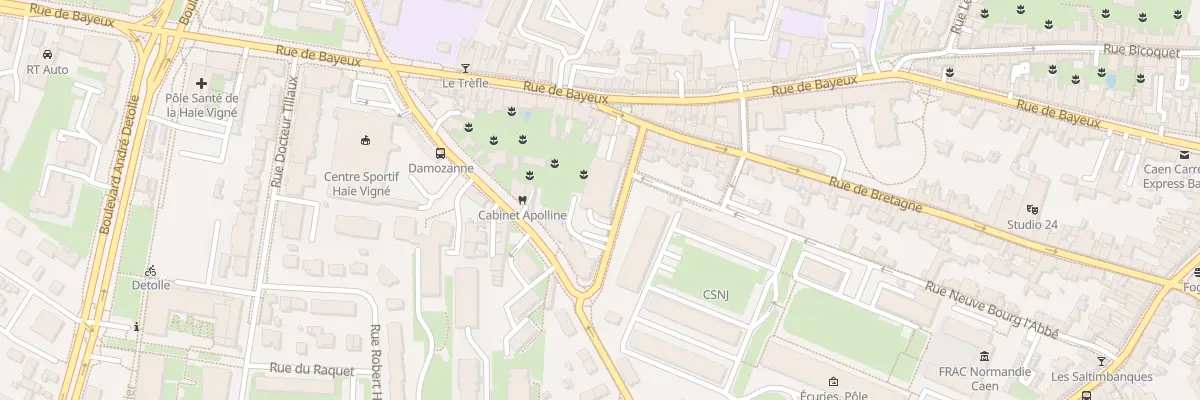 Plan du 7 Rue du Clos Caillet à Caen