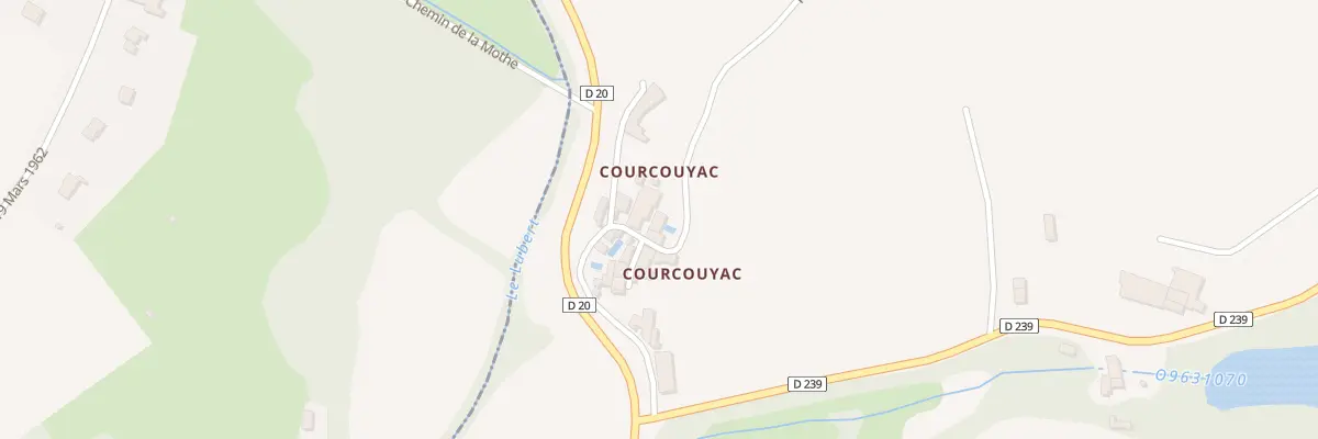 Plan du 72 Courcouyac à Haux