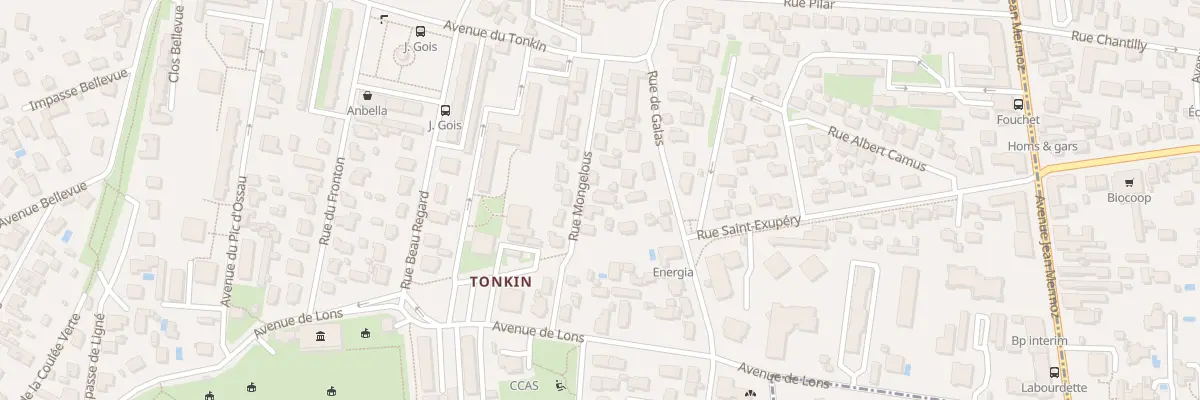 Plan du 10 Rue Mongelous à Billère