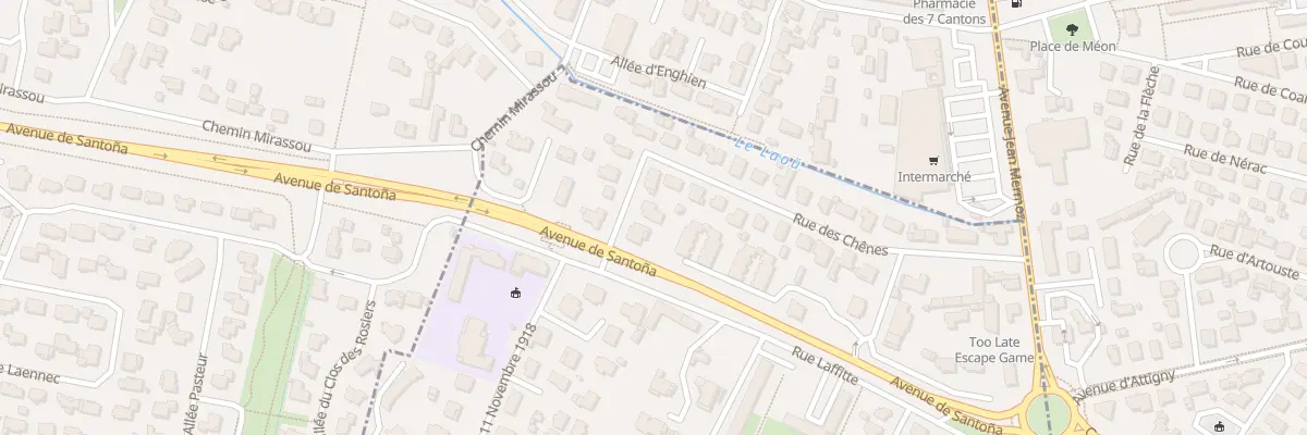 Plan du 27 Rue des Chênes à Billère