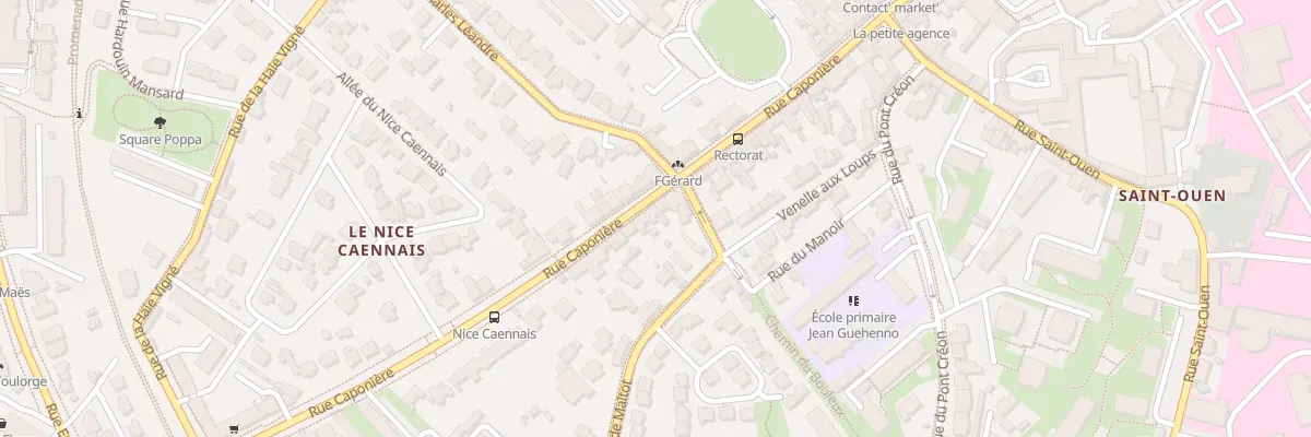 Plan du 171 Rue Caponière à Caen