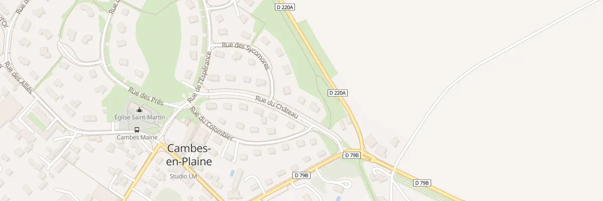 Plan du 11 Rue du Château à Cambes-en-Plaine