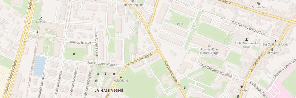 Plan du 2 Rue de la Haie Vigné à Caen