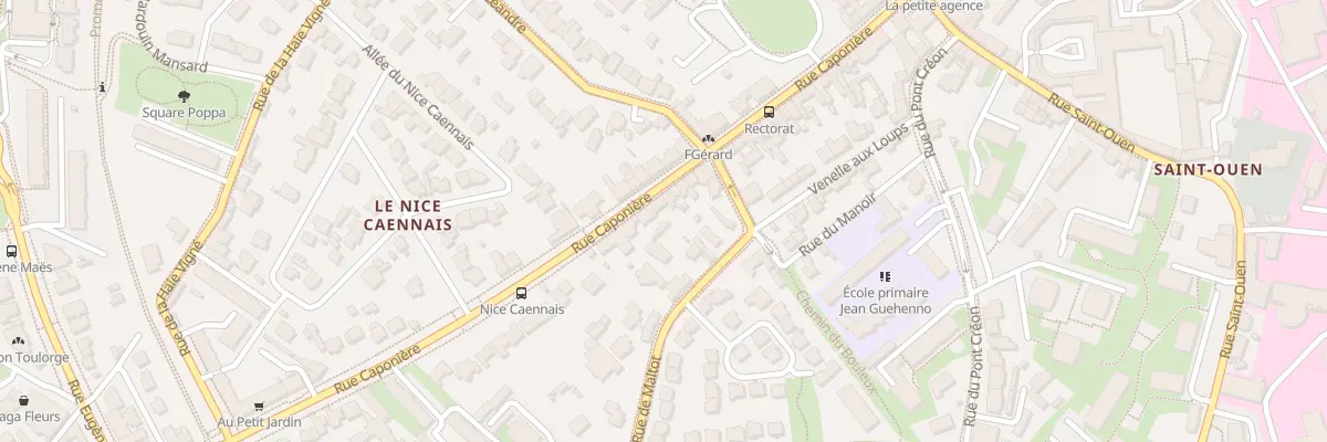 Plan du 177 Rue Caponière à Caen