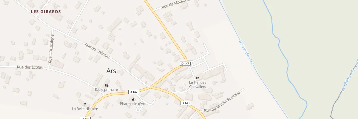Plan du 7 Rue de Cognac à Ars