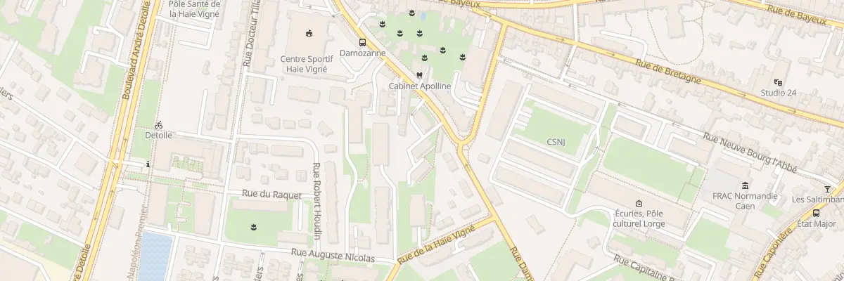 Plan du 25 Rue Damozanne à Caen