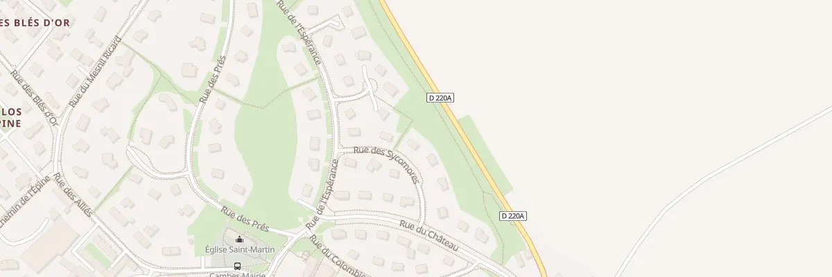 Plan du 5 Rue des Sycomores à Cambes-en-Plaine