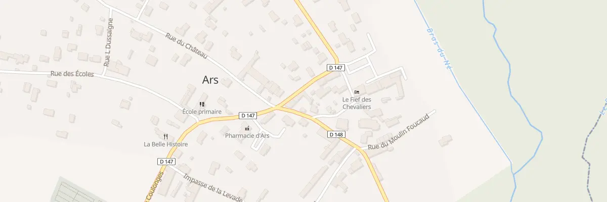 Plan du 3 Chs de Gimeux à Ars